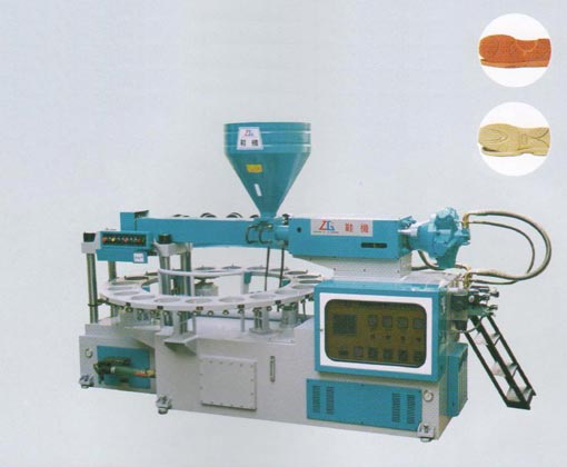 ZG. XZSD1-600 x 20 automatic disc type monochromatic plastic sole injection moulding machine