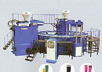 ZG. XZSD2-1000 x 16 disc type double color plastic rain boot injection moulding machine