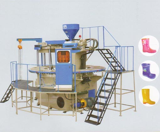 ZG. XZSD1-1000 x 12 automatic disc type monochromatic plastic rain boot injection moulding machine